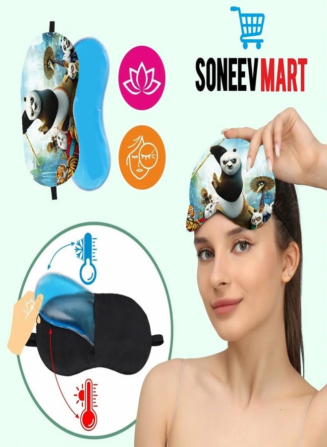 SONEEV MART Gel Eye Mask for Puffy Eyes, Dark Circles & Headache Relief | Reusable Cooling Eye Compress for Stress, Sleep & Relaxation | Soft Gel Therapy Eye Mask [PACK OF 2] - Image 4
