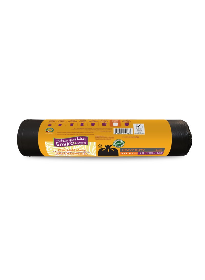 Enviro Guard Anti Bacterial Heavy Duty Xxl Garbage Bag 1 Roll  - Image 2