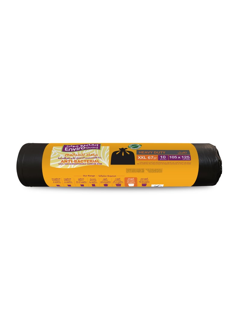 Enviro Guard Anti Bacterial Heavy Duty Xxl Garbage Bag 1 Roll  - Image 1