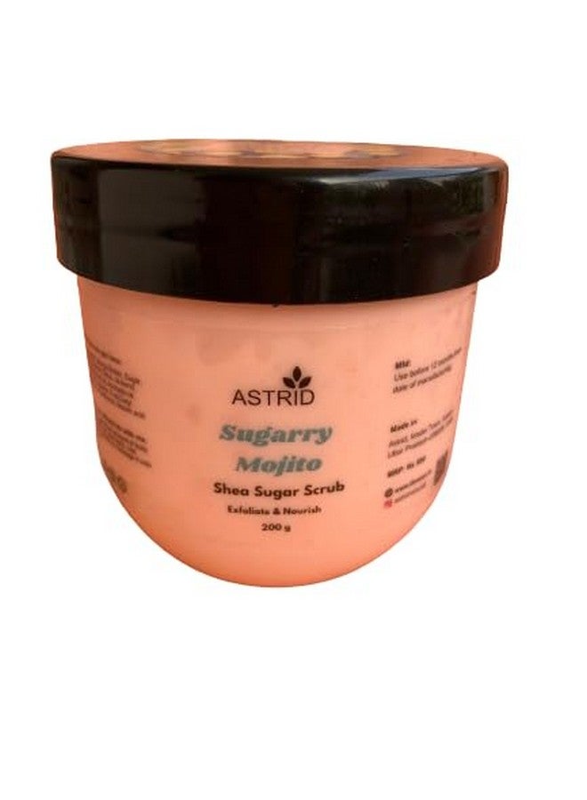 Astrid Sugarry mojito body scrub, Body polish, Exfoliation, Removes dead skin, citrus and peppermint body scrub, 200 gms, body scrub, natural sugar scrub, No Parabens and sulphate, All skin type - Image 1