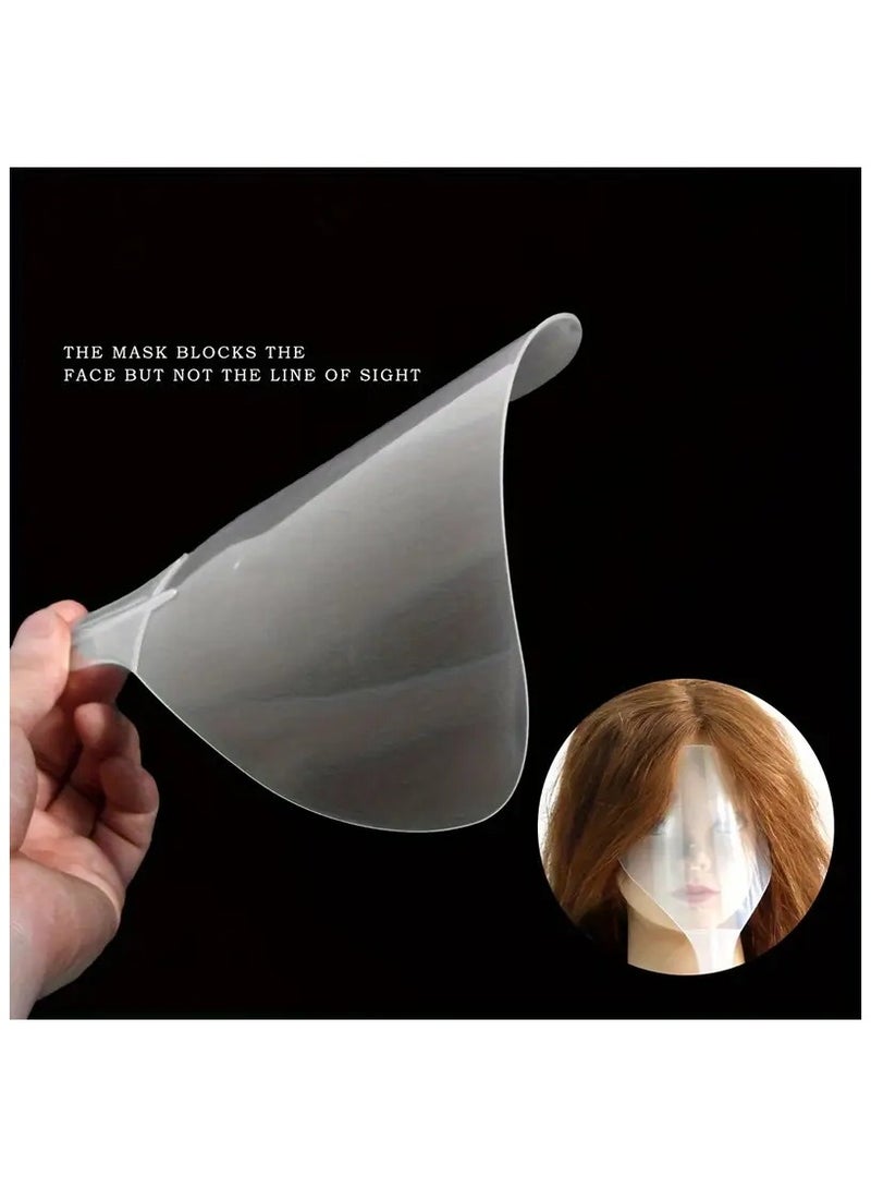 LANGMANNI Barber Clear Plastic Hairspray Hair Cut Pads Hair Salon Hairdressing Water Proof Spray Shields for Face Eyes  - Image 1