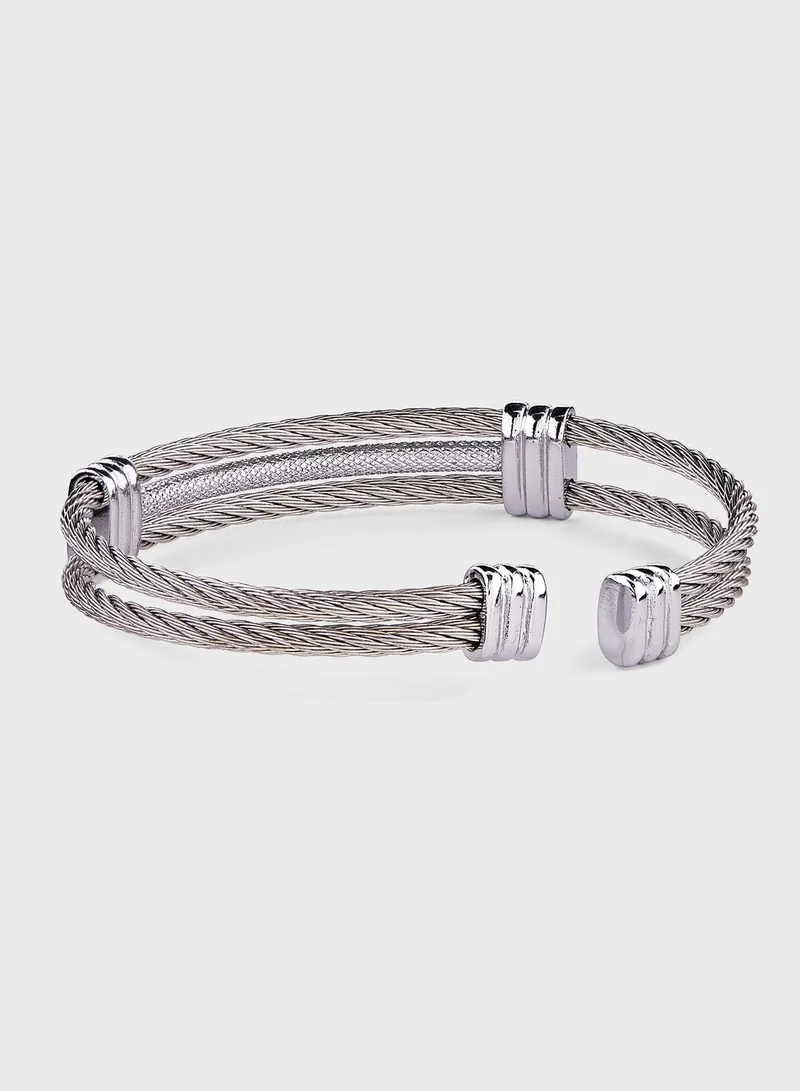 Seventy Five Casual Metal Cuff Bracelet