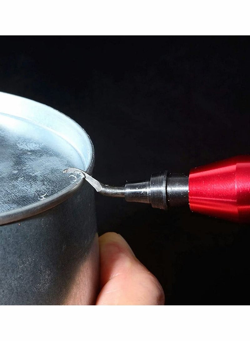 Y&D Deburring Tool Kit with 10 High Speed Steel Blades, for Precision Edge Burr Removal on Copper, Iron, Brass, and PVC Plumbing Pipes, 3D Printing Plastics, Resin Art, Metal Work - Image 2