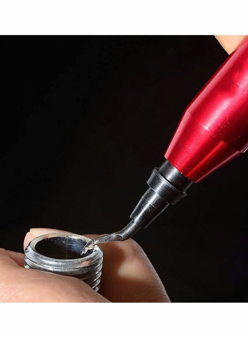 Y&D Deburring Tool Kit with 10 High Speed Steel Blades, for Precision Edge Burr Removal on Copper, Iron, Brass, and PVC Plumbing Pipes, 3D Printing Plastics, Resin Art, Metal Work - Image 3