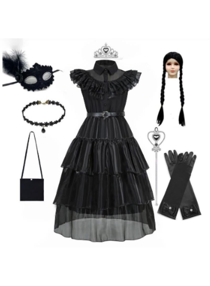 Bluejw Adams Costume Dress Outfits With Accessories Dress Up Set Family Birthday Cosplay Party - Image 1