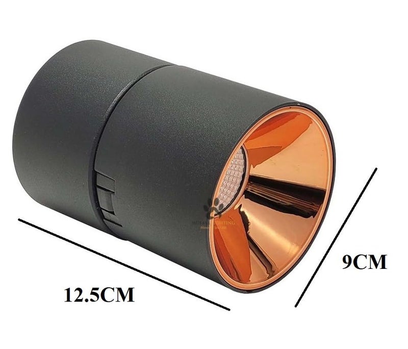 Mufasa 18 Watts Reflector Adjustable LED Concealed Ceiling Light Cylindrical Shape Indoor Flush Mount Spot Light Down Light Aluminum Body (9Cm Height) (Warm White) (Rose Gold) - Image 3