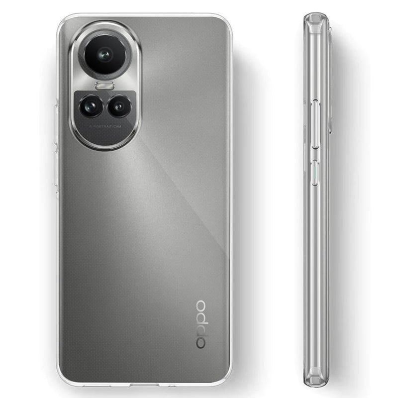 Nishtech غطاء خلفي شفاف هجين ناعم رفيع مضاد للغبار لجهاز أوبو رينو 10 5G مع حماية الكاميرا - Image 4