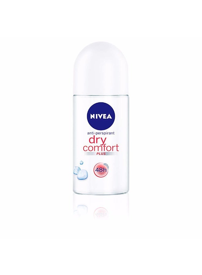 Nivea Dry Comfort Plus Deodorant Roll-On 50ml - Image 1