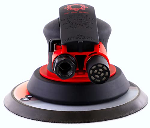 Chicago Pneumatic CP7255E - Air Random Orbital Sander Tool, Home Improvement, Woodworking Tools, Polisher, Sanding Tool, Hook & Loop, Non-Vacuum, 6 Inch (150 mm), 0.28 HP / 210 W - 12000 RPM, One Size, Factory - Image 2