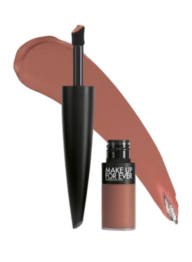 MAKE UP FOR EVER Rouge Artist For Ever Matte 24HR Longwear Liquid Lipstick 4.5ml – Shade 192 Toffee At All Hours (Chestnut) – Transfer-Proof, High-Pigment, Comfortable Matte Lip Color - Image 1