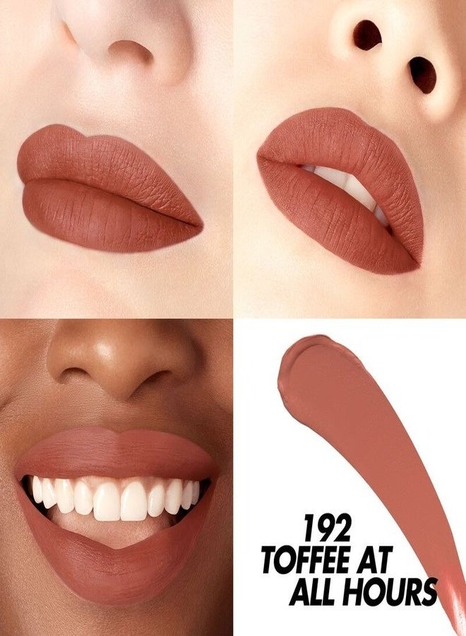 MAKE UP FOR EVER Rouge Artist For Ever Matte 24HR Longwear Liquid Lipstick 4.5ml – Shade 192 Toffee At All Hours (Chestnut) – Transfer-Proof, High-Pigment, Comfortable Matte Lip Color - Image 2
