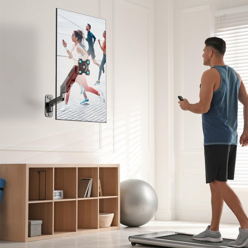 ONKRON حامل حائط لشاشة واحدة من ONKRON لشاشات 13-34 بوصة حتى 17.6 رطل - ذراع شاشة الغاز القابلة للتعديل لحامل التلفاز 75x75 و 100x100 VESA - Image 2