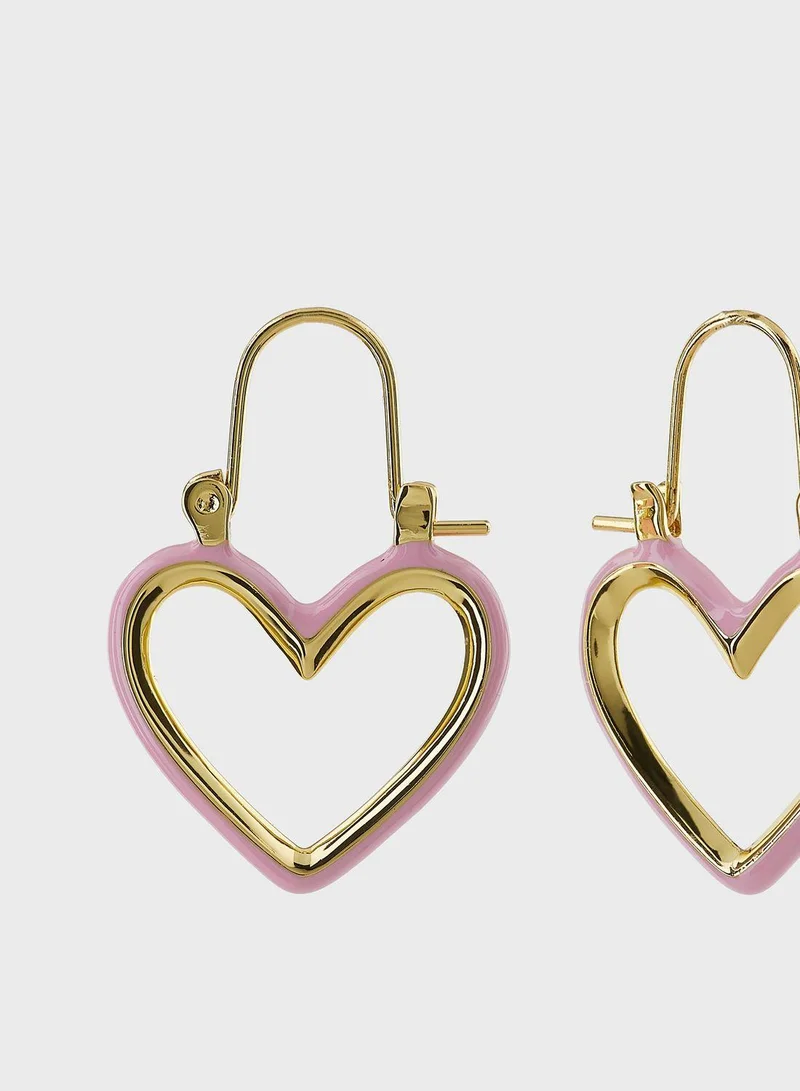 LUV AJ Mini Heartbreaker Hoop Earrings
