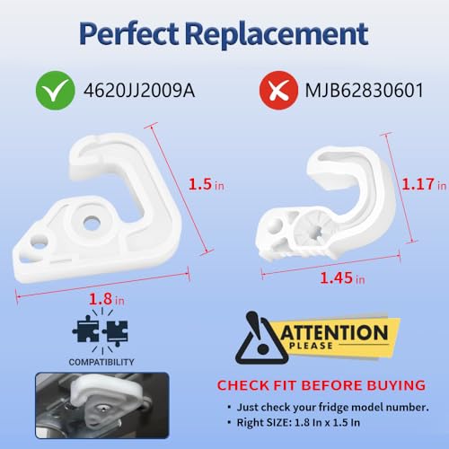 Reyhoar 4620JJ2009A Refrigerator Door Stopper for LG Electronics & Kenmore, Door Stop Latch Replacement Part, Not Universal - Image 3