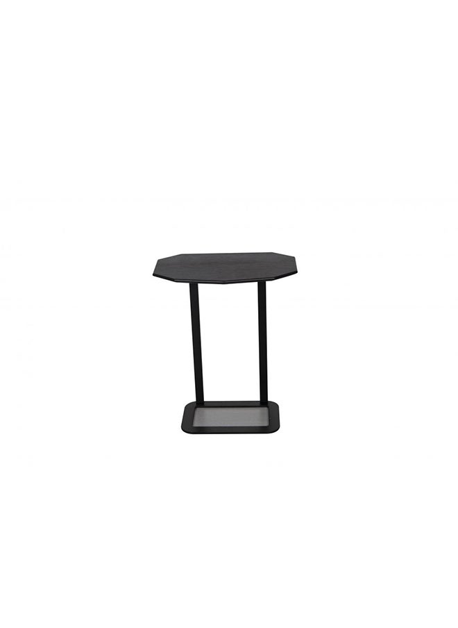 DANUBE HOME Paddington Service Table Multifunctional Living Room Table Space Saving Side Table Modern Design Furniture For Home Bedroom L47xW28xH66cm Black  - Image 1