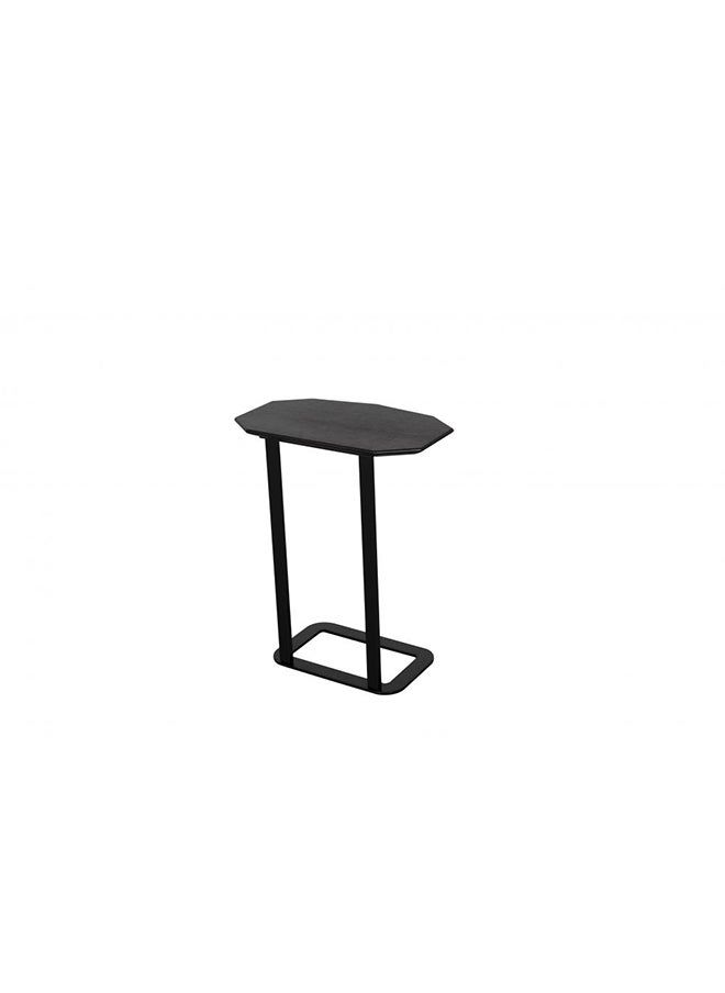 DANUBE HOME Paddington Service Table Multifunctional Living Room Table Space Saving Side Table Modern Design Furniture For Home Bedroom L47xW28xH66cm Black  - Image 3