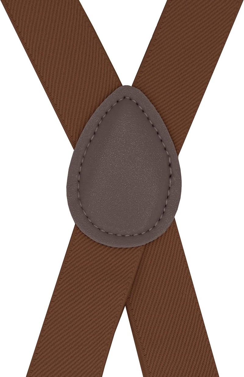 DIBI Suspenders for Men - Adjustable X back Suspender with 4 Strong Clips - Image 2