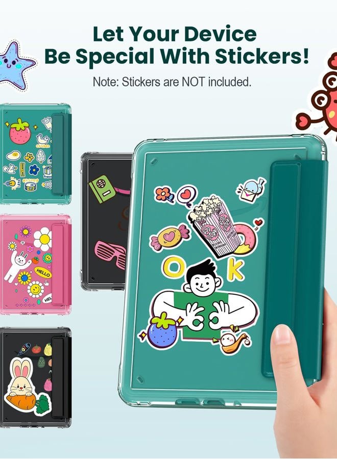 MoKo Detachable Magnetic Case for All-new 7" Kindle Paperwhite 12th Generation 2024 & Kindle Colorsoft 2024/2025,Ultra Clear Back Scratch-Proof Light & Shell Cover with Auto Wake/Sleep, Jade Green - Image 5