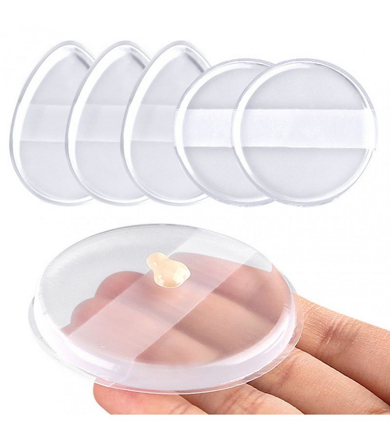Transparent Round And Teardrop Makeup Sponge For Liquid Powder Foundation Application Dry Or Wet Use Face Cosmetic Tool Model B - Image 4