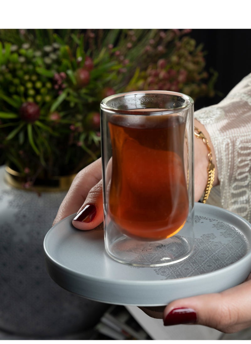 18 Pieces Arabic Tea and Coffee Set. SARAB Collection