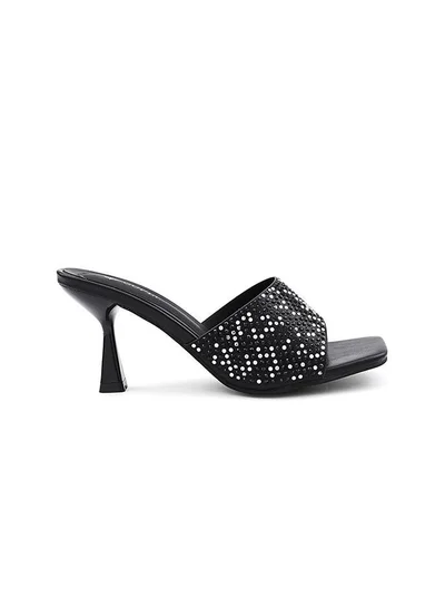 Cuple Cuple Embellished Multi Strap Flat Slides