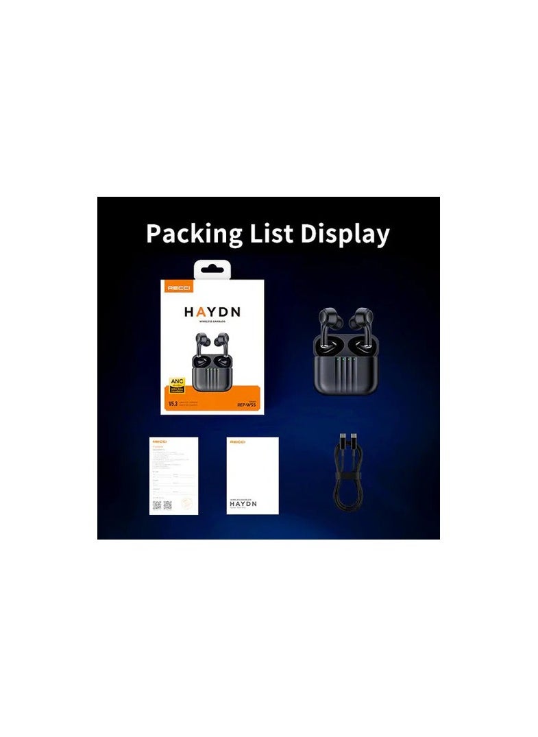 Recci - Recci Noise Cancelling Wireless Bluetooth Earbuds REP-W55 - Image 1