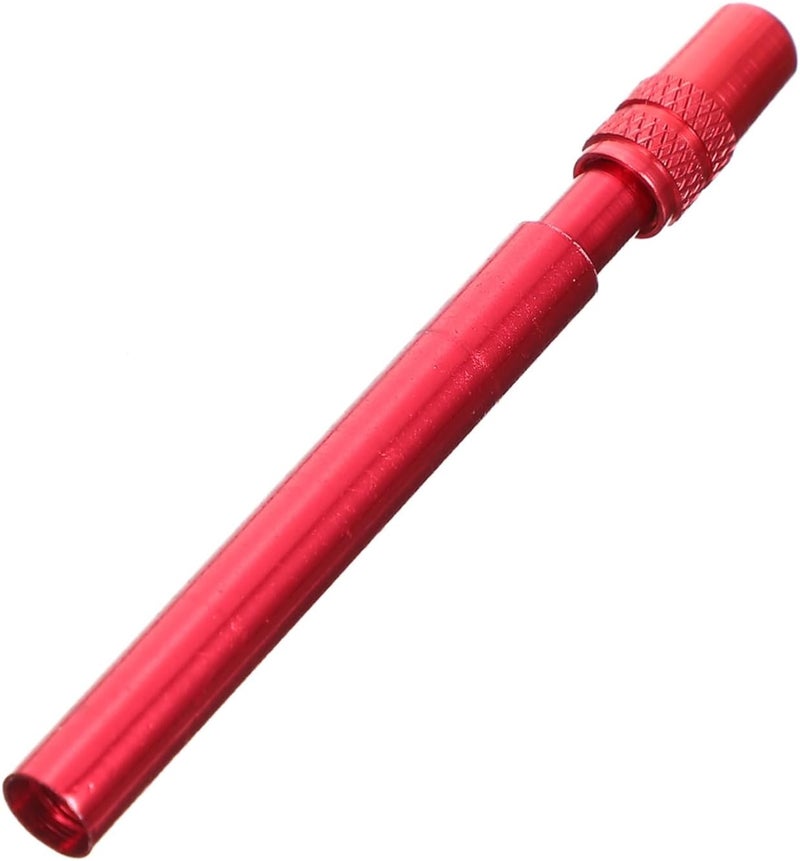 Red Bicycle Tire Valve Stem Extenders for French Style Tubeless Inner Tubes Lightweight Durable - Image 1