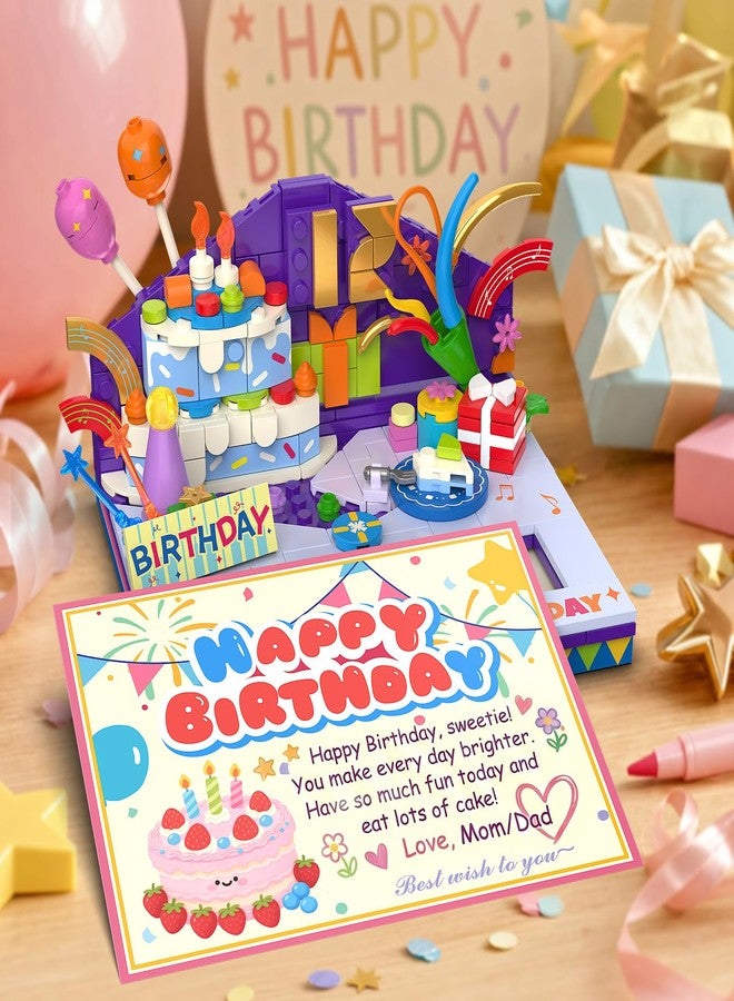 JAKI 3D Building Block Greeting Card - Foldable 3D Block Set, Party Present Birthday Gift for Girl Daughter Mom Grandma Kids Adults, Colorful Birthday Decorations for Party - Image 3