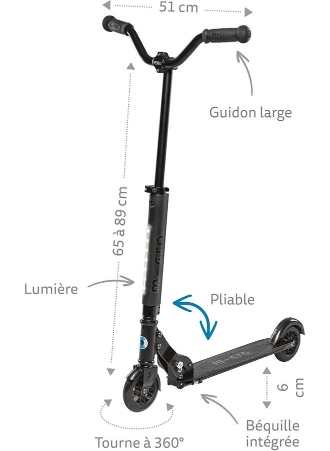 Micro Sprite Deluxe Scooter - Black - Image 2
