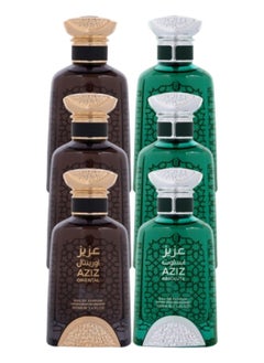 الماس للعطور 3 قطع عطر عزيز اورينتال 100مل و 3 قطع عطر عزيز أبسيليوت 100مل  - Image 1
