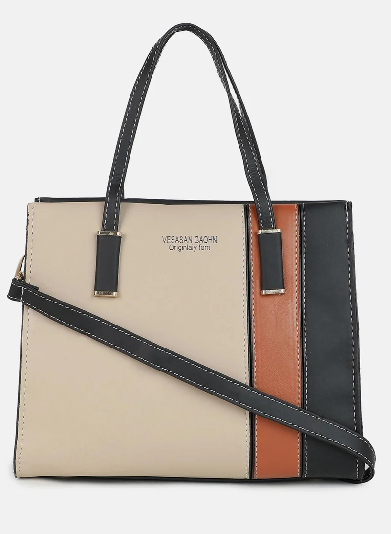 Haute Sauce Big Tri Colour Tote Bag