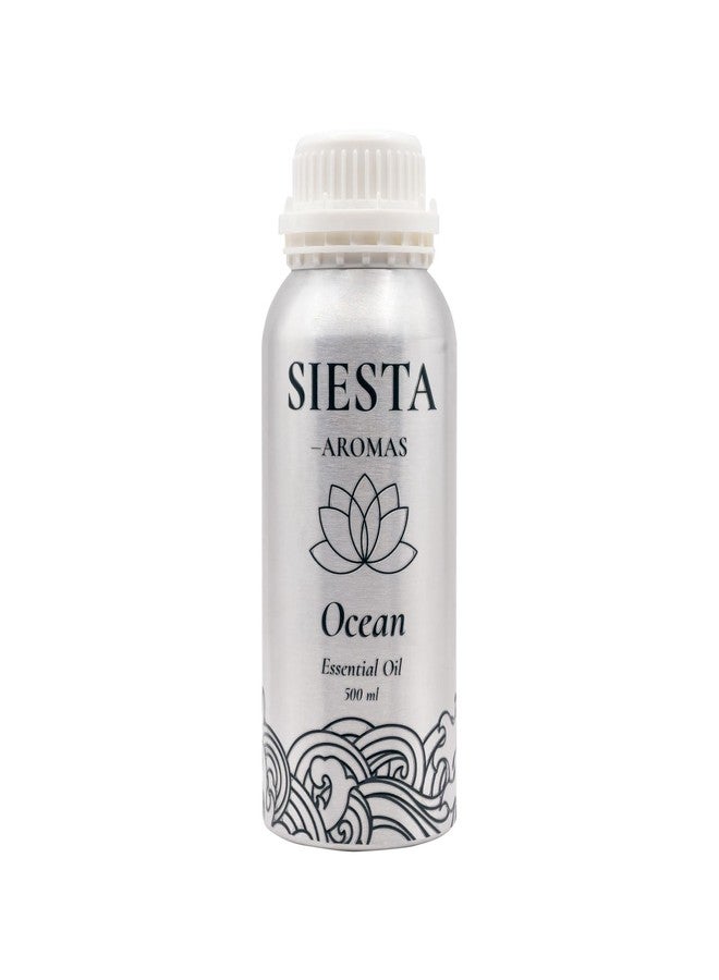 Siesta Aromas Ocean Essential Oil, 500ml, Marine-Inspired Blend with Sea Air and Citrus Notes, for Diffusing and Relaxation - Image 1