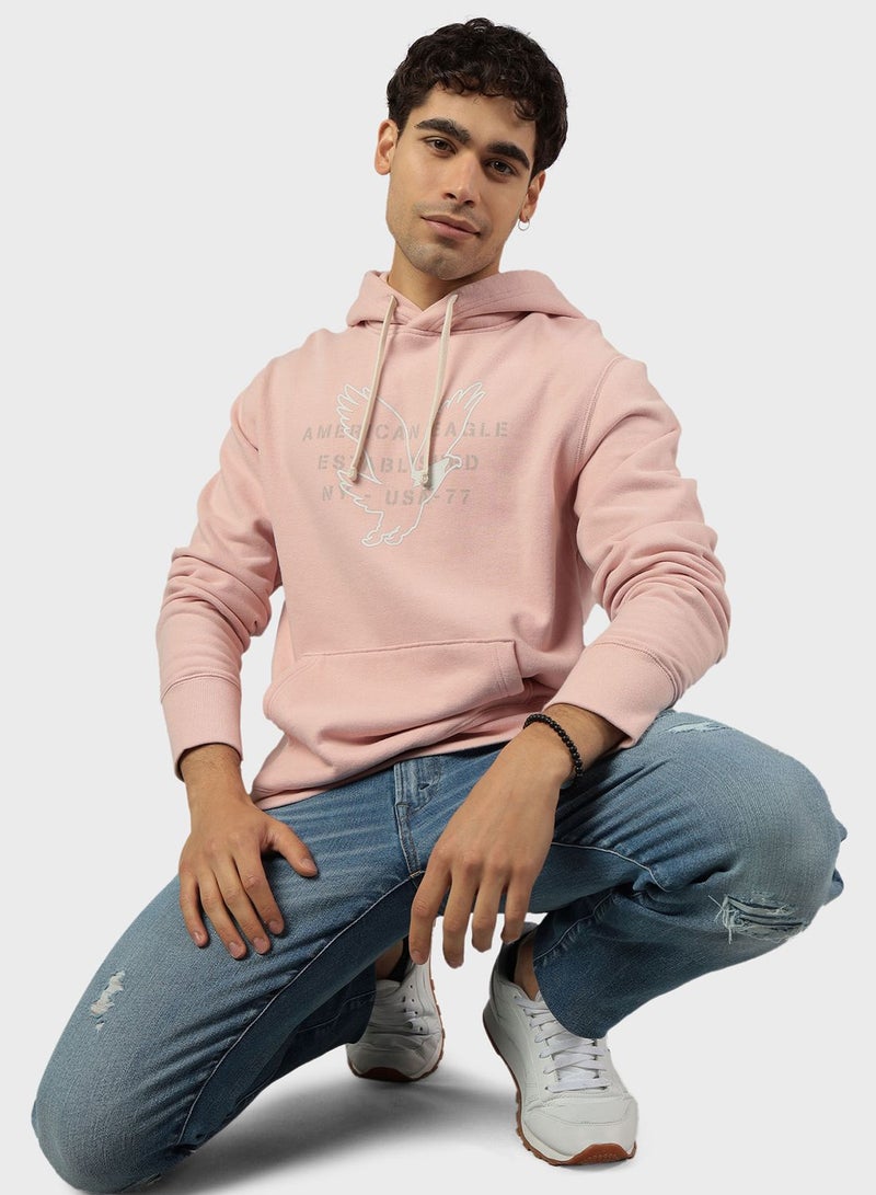 American Eagle Graphic Hoodie  - Image 1