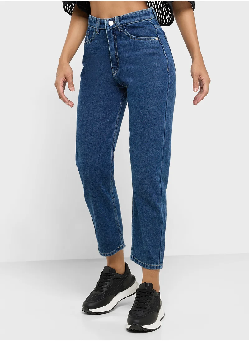 Ginger High Rise Mom Jeans