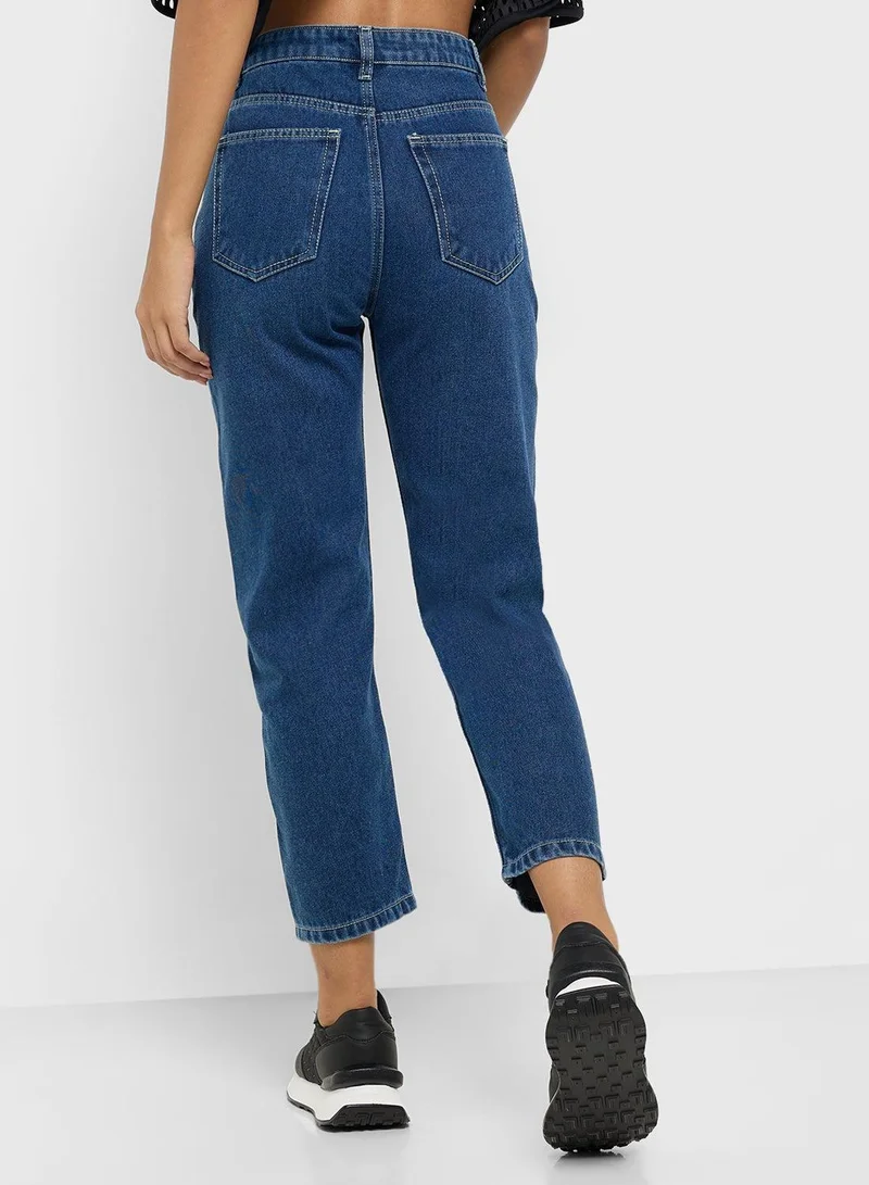 Ginger  High Rise Mom Jeans for Women | Best Price UAE