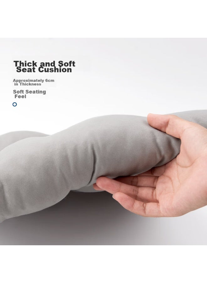 Foojo Chair Cushion, Autumn And Winter Seat Pad, Student Cushion, Chair Pad, Dining Chair Pad, 40*40cm, Elegant Gray - Image 3