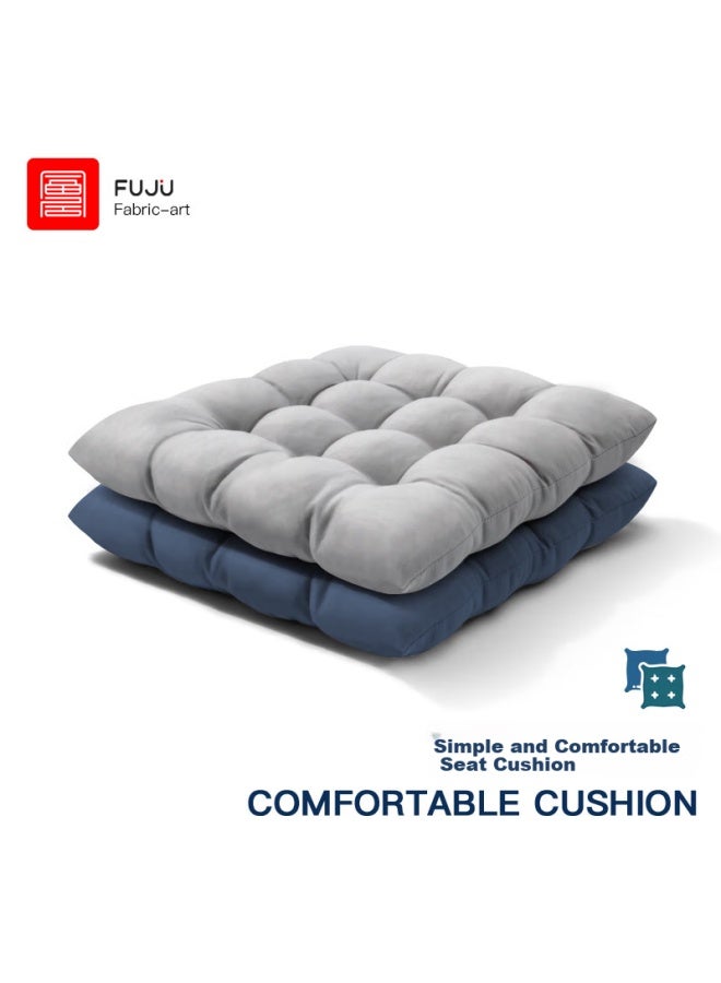 Foojo Chair Cushion, Autumn And Winter Seat Pad, Student Cushion, Chair Pad, Dining Chair Pad, 40*40cm, Elegant Gray - Image 1