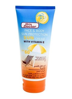 Skin Doctor Skin Doctor Sun Protective Cream with Vitamin E, 150ml - Broad Spectrum SPF 60  for Face & Body  - Image 1