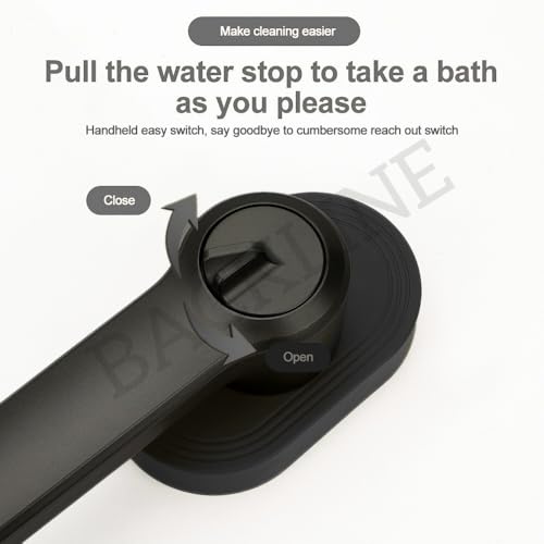 B BACKLINE Backline ABS Multi Function 4 Mode Bathroom Hand Shower set/Shower Head for Bathroom | 360° Rotatable Shower Head | Rain, Pulse, Spray & Spout Mode (Hand Shower Only)(Black) - Image 5