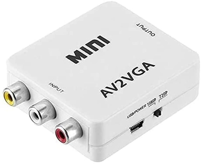 Converter Adapter Connector AV 3 RCA to VGA