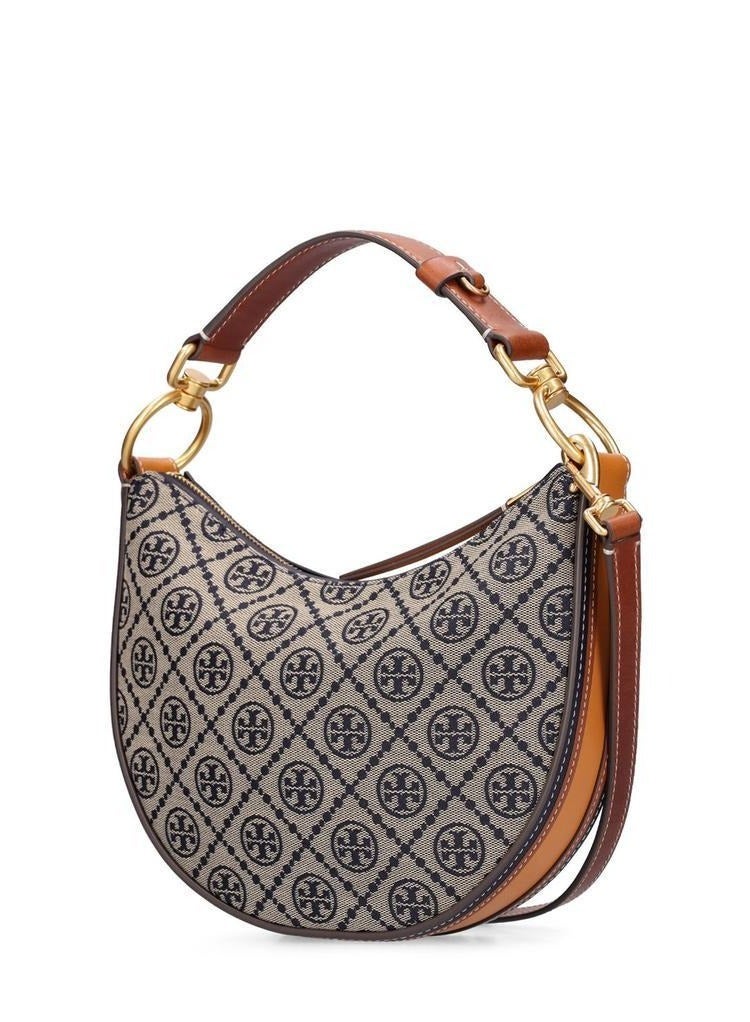 توري بورش | حقيبة هلالية صغيرة من جاكار T Monogram - Image 3