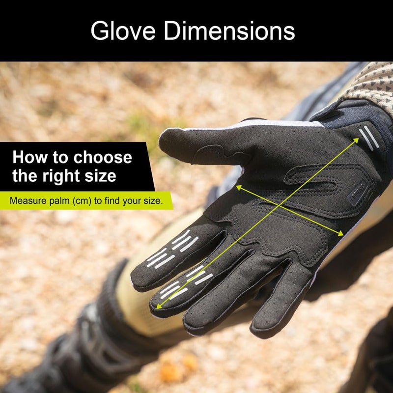 MSR Legend Tactical Touchscreen Dirt Bike Motocross MTB Airsoft Paintball Gloves for Men Women Large Black - Image 5