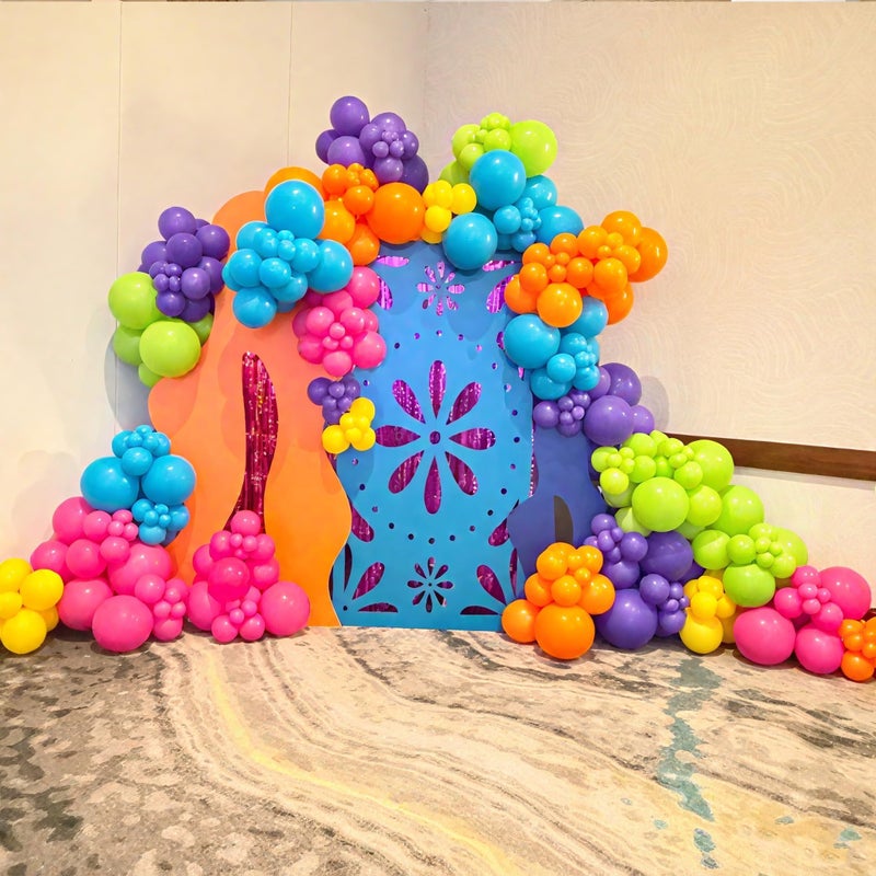 Sowide Balloon Arch Garland Kit,Green Pink Blue Yellow Orange Balloons Assorted Colors Pastel Balloons For Girls Kids Magic Themed Birthday Baby Shower Wedding Graduation Party Decorations - Image 4
