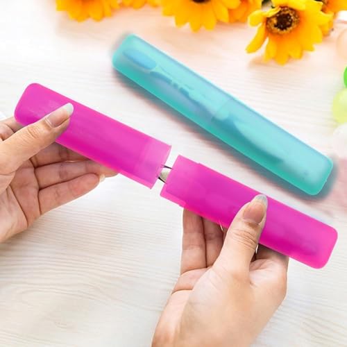 LOTA Polyester 4678 Portable Dust-Proof Toothbrush Cases Toothbrushes Holder (Pack of 4), Assorted - Image 2