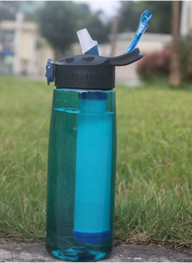 Taiahiro Water Filter Bottle with 2-Stage Integrated Filter Straw for Hiking, Backpacking and Travel  - Image 4