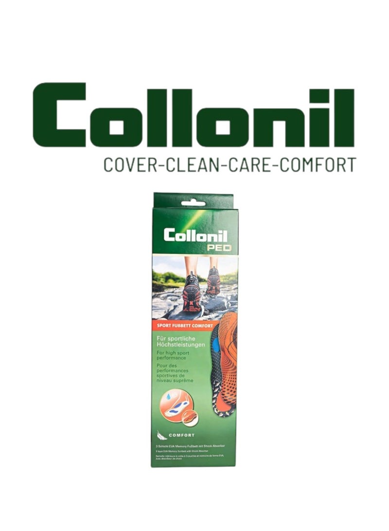 Collonil Sport Footbed Comfort Insole 36/37 - Shock Absorbing & Ventilated - Image 1