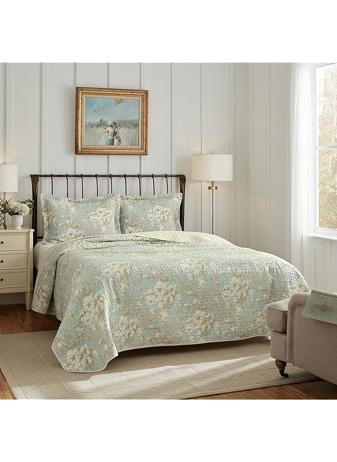 Home King Quilt Set Cotton Reversible Bedding With Matching Shams Bedroom Decor Ideal For All Seasons Brompton Green King - pzsku/Z6A6CA5D0243802517093Z/45/_/1741446897/44ddda24-0a9a-47c6-80e0-05d4abc9e2b9