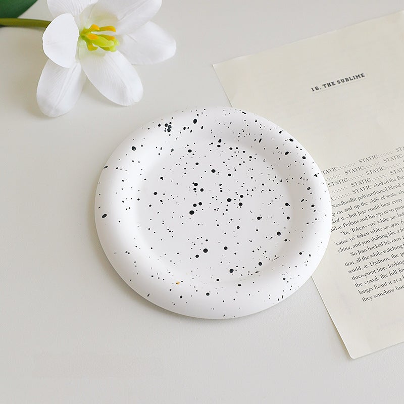 Trendy Nail Art Jewelry Display TraySplash ink round Splash ink round 