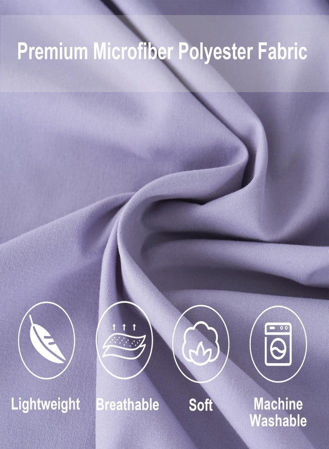 DOWNCOOL Full Size Comforter Sets, 7Pcs Full Size Bedding Sets Purple, All Season Down Alternative Bedding Comforter Sets with Comforter, Flat Sheet, Fitted Sheet, 2 Pillow Shams & 2 Pillowcases - Image 4