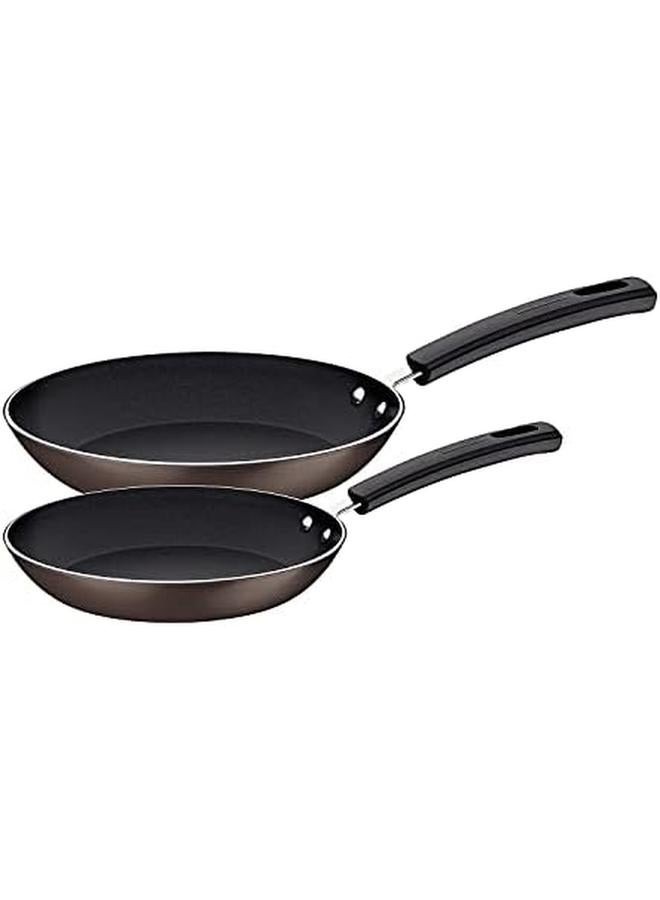 TRAMONTINA Sicilia 2 Pieces Hazelnut Aluminum Frying Pan Set With Interior And Exterior Starflon Excellent Pfoa Free Nonstick Coating 24Cm Plus 28Cm  - Image 4